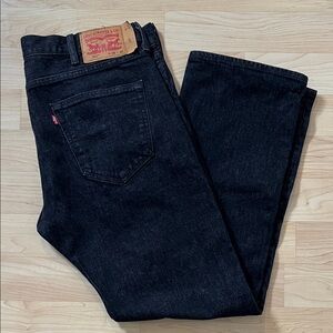Levi's 501 Original Fit Denim Jeans Men's 38 x 30 Black Button Fly